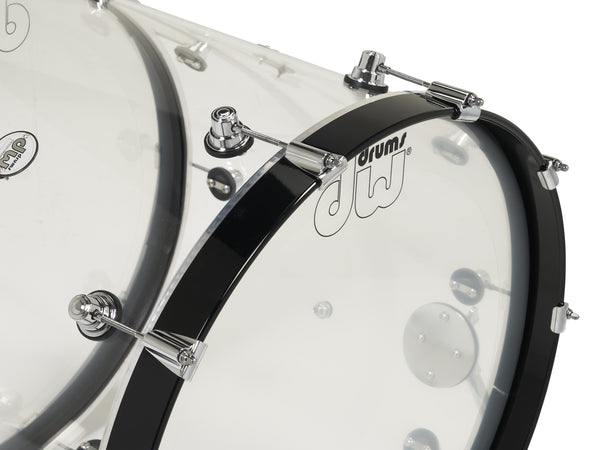 DW Design 4-Piece Clear Acrylic Drum Set - 18x22,8x10,9x12,14x16 - DDAC2214CL