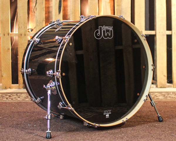 DW Performance Black Mirra Bass Drum - 18x24