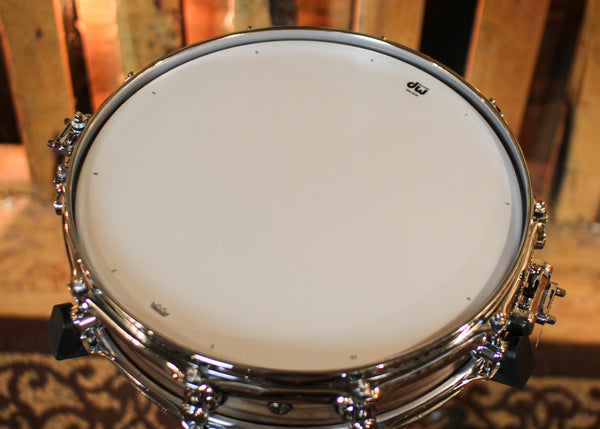 DW 3.14x14 Collector's Pure Walnut Natural Hard Satin over Quilted Walnut Pi Snare Drum - SO#1424830