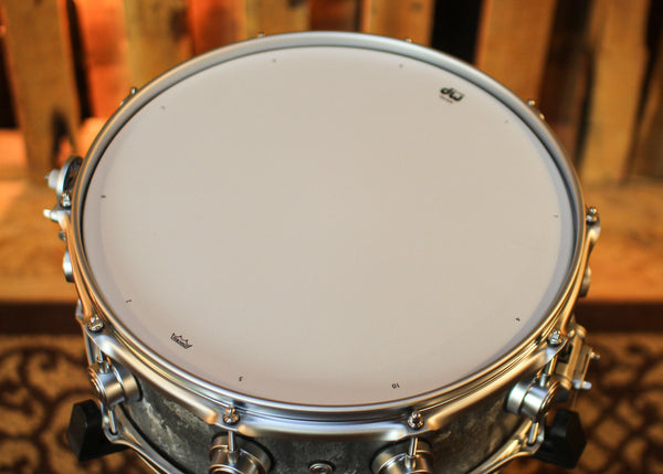DW 5.5x14 Collector's Concrete Snare Drum w/ Satin Chrome Hardware