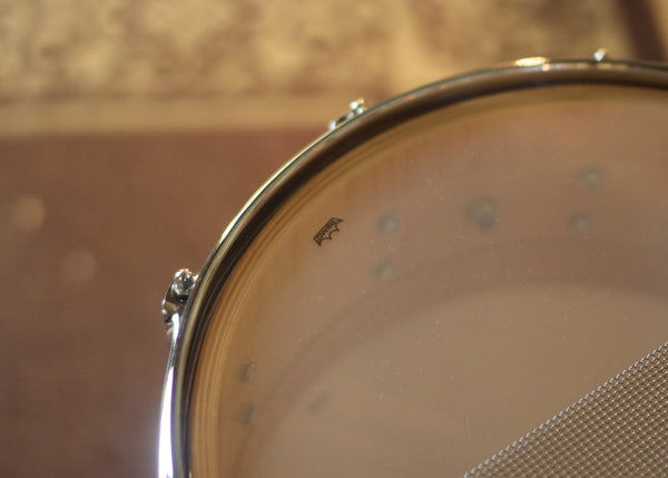 DW 5.5x14 Collector's Maple VLT Natural Lacquer Snare Drum - SO#1424773