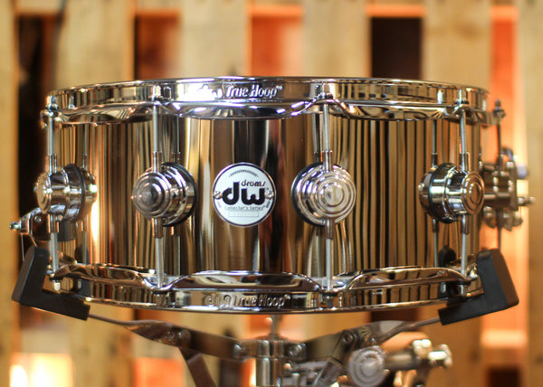 DW 5.5x14 Collector's Polished Nickel over Brass Snare Drum