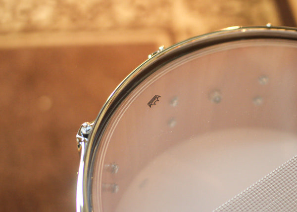DW 5.5x14 Collector's Pure Birch HVLT Natural Lacquer Snare Drum - SO#1424783