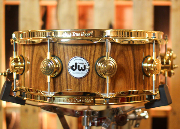 DW 5x14 Collector's Maple 333 Natural Lacquer over Santos Rosewood Snare Drum - SO#1409985