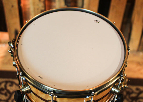 DW 6.5x14 Collector's 50th Anniversary Persimmon Spruce Snare Drum - SO#1274305 - #4 of 200