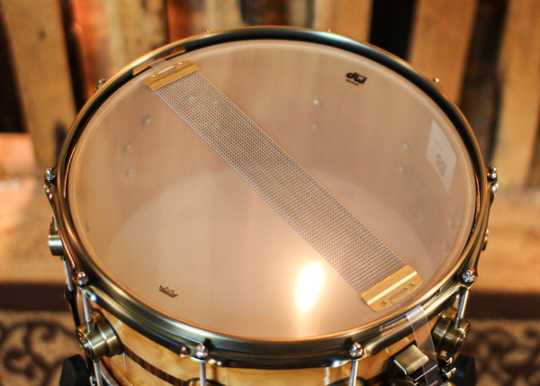 DW 6.5x14 Collector's 50th Anniversary Persimmon Spruce Snare Drum - SO#1274305 - #4 of 200