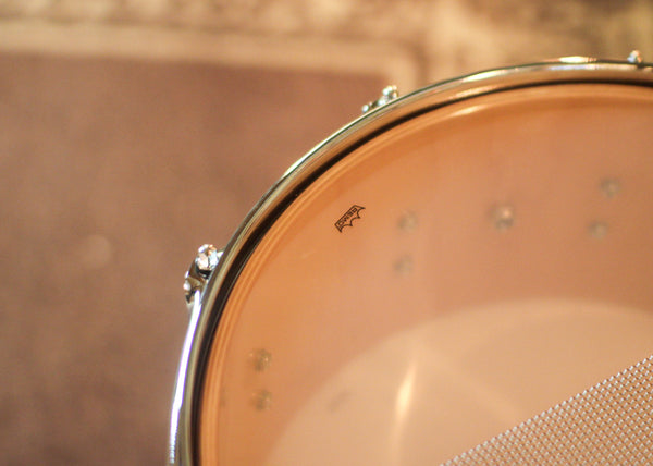 DW 6.5x14 Collector's Maple 333 Natural Hard Satin over Elm Burl Snare Drum - SO#1421337