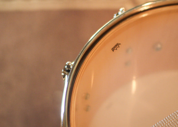DW 6.5x14 Collector's Maple 333 Natural Hard Satin over Olive Ash Burl Snare Drum - SO#1424758