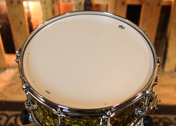 DW 6.5x14 Collector's Maple VLT Gold Abalone Snare Drum - SO#1423478