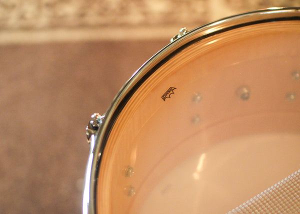 DW 6.5x14 Collector's Maple VLT Gold Abalone Snare Drum - SO#1423478