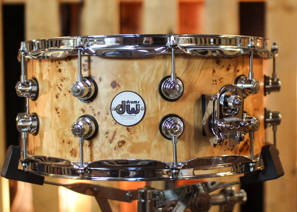 DW 6.5x14 Design Limited Edition Mapa Burl over Birch Snare Drum