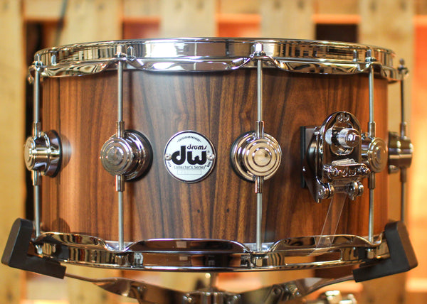 DW 7x14 Collector's Maple 333 Santos Rosewood Hard Satin Snare Drum - SO#1444608