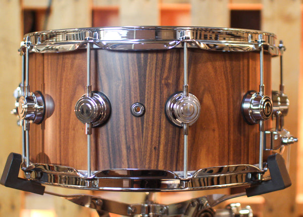 DW 7x14 Collector's Maple 333 Santos Rosewood Hard Satin Snare Drum - SO#1444608