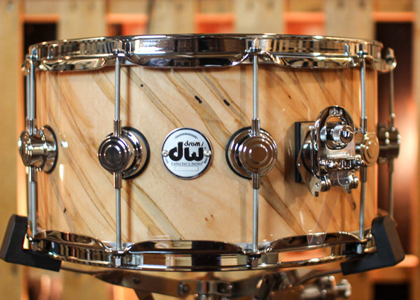 DW 7x14 Collector's Maple 333 Natural Lacquer over Twisted Mineral Maple Snare Drum - SO#1410007