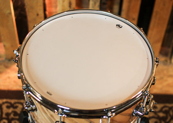DW 7x14 Collector's Maple 333 Natural Lacquer over Twisted Mineral Maple Snare Drum - SO#1410007