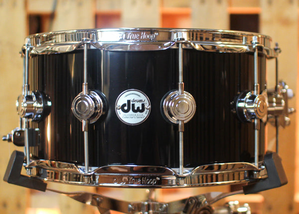 DW 7x14 Collector's Maple VLT Gloss Black Snare Drum - SO#1444769