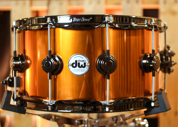 DW 7x14 Collector's Maple VLT Liquid Copper Lacquer Snare Drum - SO#1405026