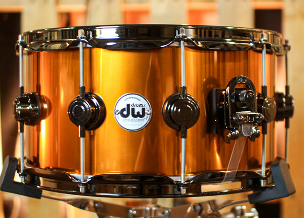 DW 7x14 Collector's Maple VLT Liquid Copper Lacquer Snare Drum - SO#1405026