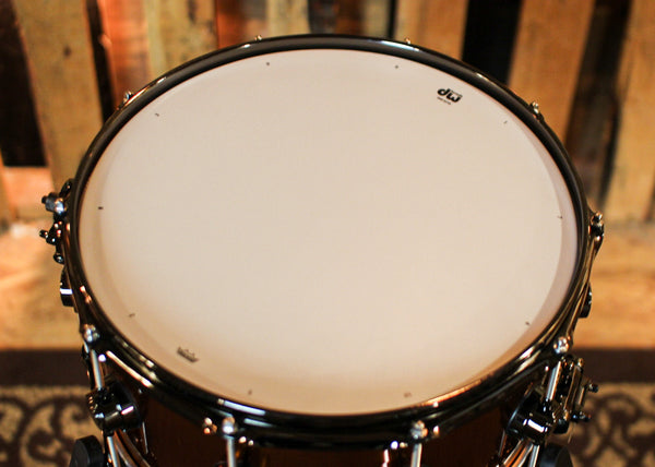 DW 7x14 Collector's Maple VLT Liquid Copper Lacquer Snare Drum - SO#1405026