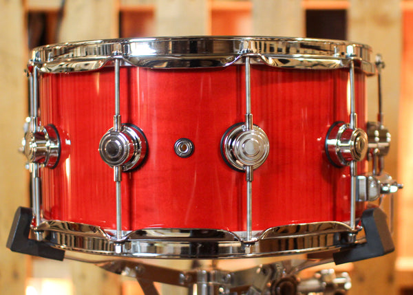 DW 7x14 Collector's Standard Maple Candy Apple Red Snare Drum - SO#1439741