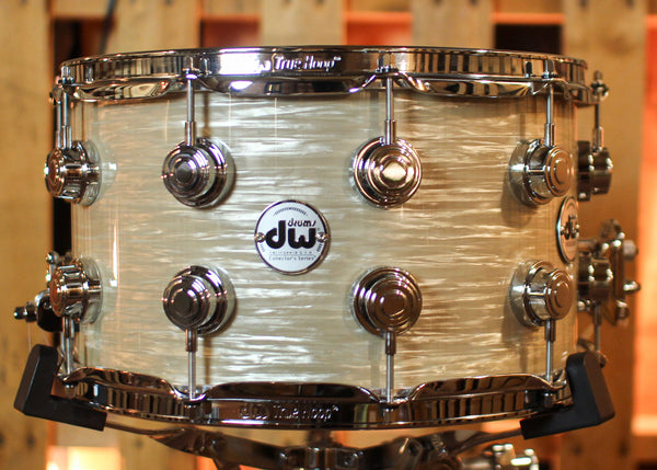 DW 8x14 Collector's Maple Mahogany Creme Oyster Snare Drum - SO#1434607
