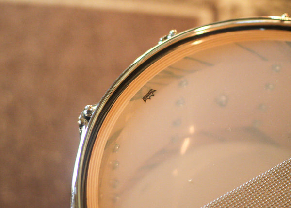 DW 8x14 Collector's Maple VLT Quick Candy Black Burst over Twisted Ivory Ebony Snare Drum - SO#1388755