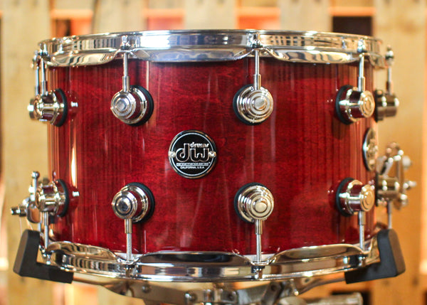 DW Performance Cherry Stain Snare Drum - 8x14