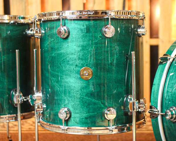 DW Collector's Jazz Maple Gum Turquoise Green Drum Set - 24,13,16,18 - SO#1065155