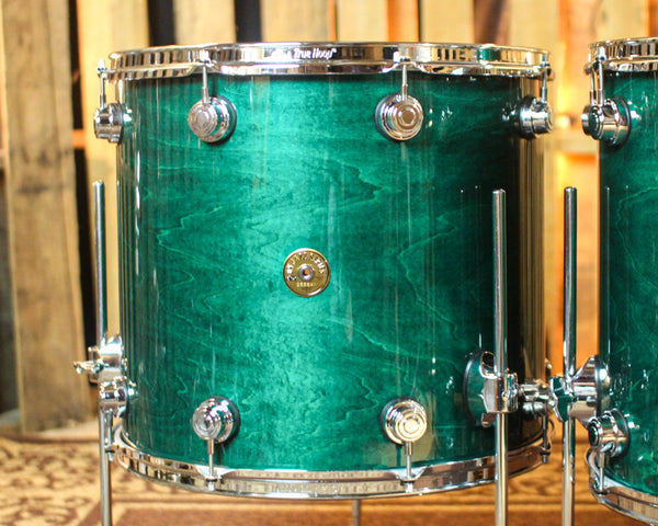 DW Collector's Jazz Maple Gum Turquoise Green Drum Set - 24,13,16,18 - SO#1065155