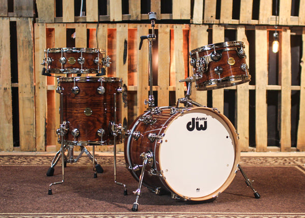 DW Collector's Jazz Cherry Gum Walnut Stain Drum Set - 18,12,14 - SO#1312570