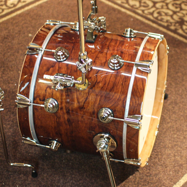 DW Collector's Jazz Cherry Gum Walnut Stain Drum Set - 18,12,14 - SO#1312570
