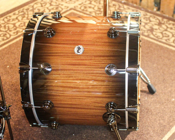 DW Collector's Mahogany Purplecore Candy Black Burst Drum Set - 22,10,12,16 - SO#1398022