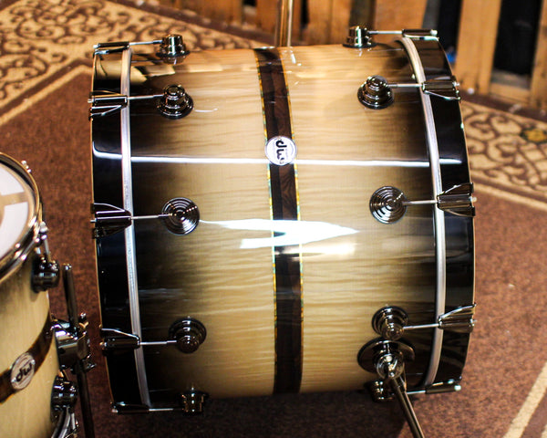 DW Collector's 333 Sycamore Ziricote Inlay Drum Set - 22,10,12,14,16,14sn - SO#1370116