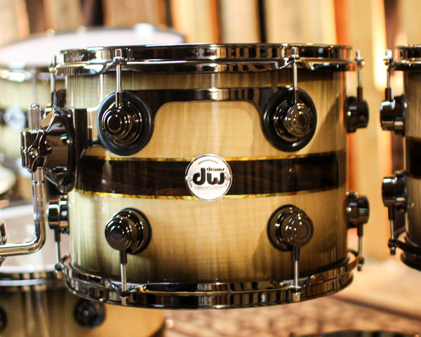 DW Collector's 333 Sycamore Ziricote Inlay Drum Set - 22,10,12,14,16,14sn - SO#1370116
