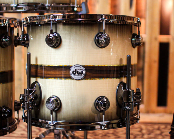 DW Collector's 333 Sycamore Ziricote Inlay Drum Set - 22,10,12,14,16,14sn - SO#1370116