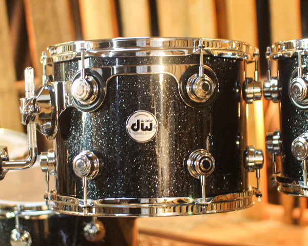 DW Collector's Maple 333 Black Ice Drum Set - 22,10,12,14,16 - SO#1452309