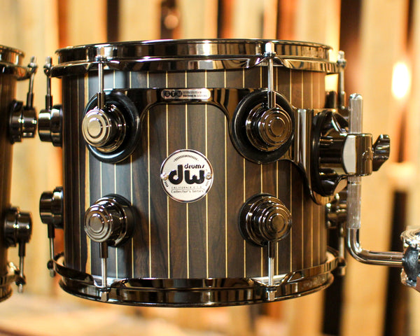 DW Collector's 333 Brass Pinstripe Ziricote Drum Set - 22,10,12,14,16 - SO#1353664