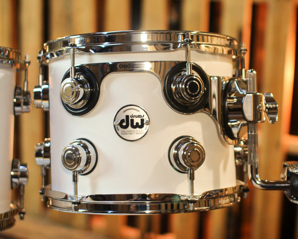 DW Collector's 333 Matte White Hard Satin Drum Set - 22,10,12,14,16 - SO#1410361