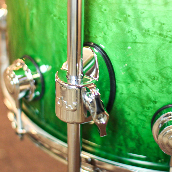 DW Collector's 333 Green Fade over Birdseye Maple Drum Set - 22,10,12,14,16 - SO#1382334