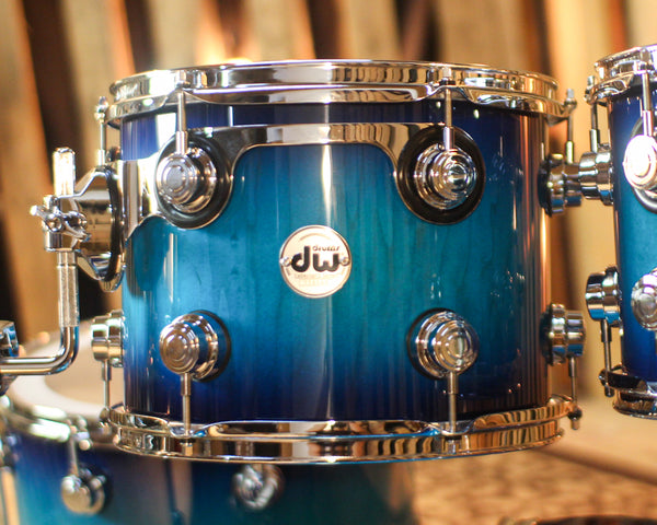 DW Collector's Maple 333 Regal to Royal Blue Burst Drum Set - 22,10,12,16 - SO#1448301