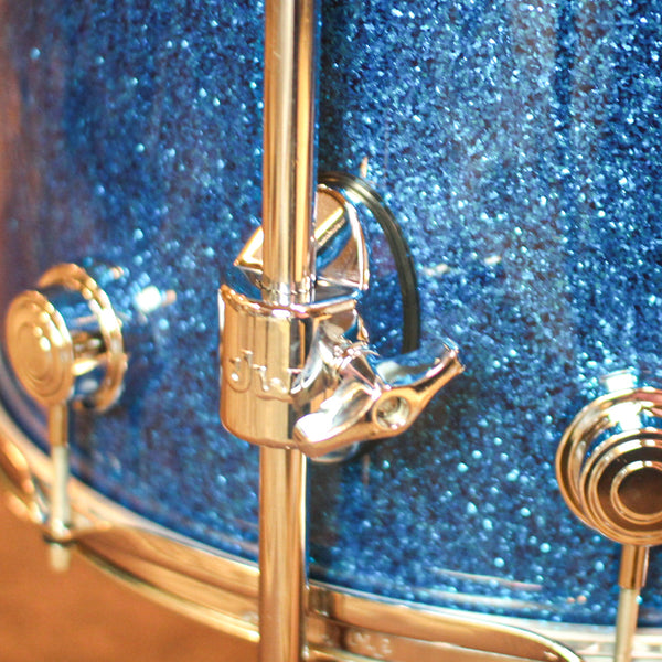 DW Collector's Maple Mahogany Blue Glass Drum Set - 22,10,12,16 - SO#1330546