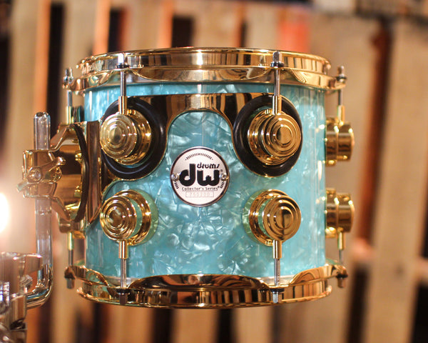 DW Collector's Maple Mahogany Seafoam Marine Drum Set - 22,8,10,12,14,16 - SO#1417224