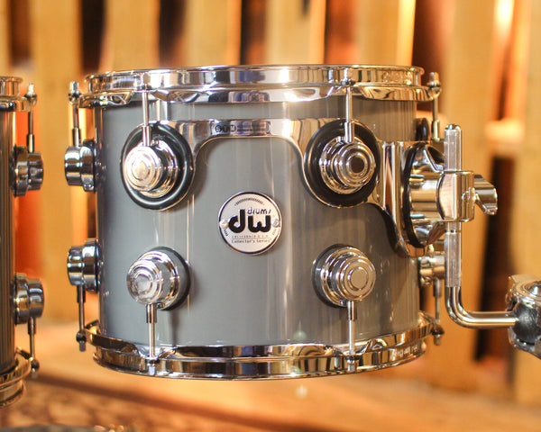 DW Collector's Maple Mahogany Solid Grey Lacquer Drum Set - 22,10,12,16 - SO#1438708