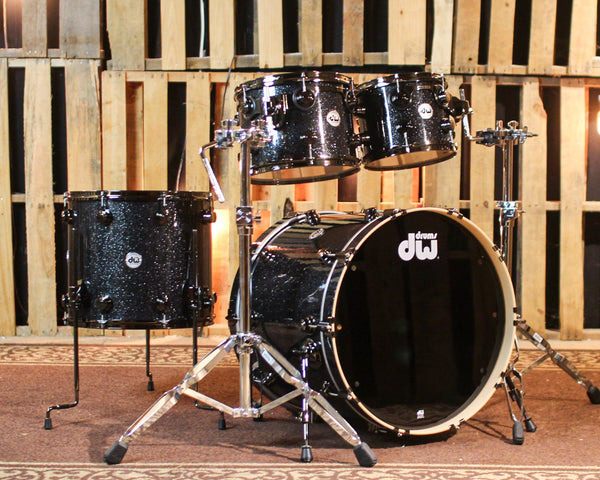 DW Collector's Maple SSC Black Ice Drum Set - 22,10,12,16 - SO#1397879