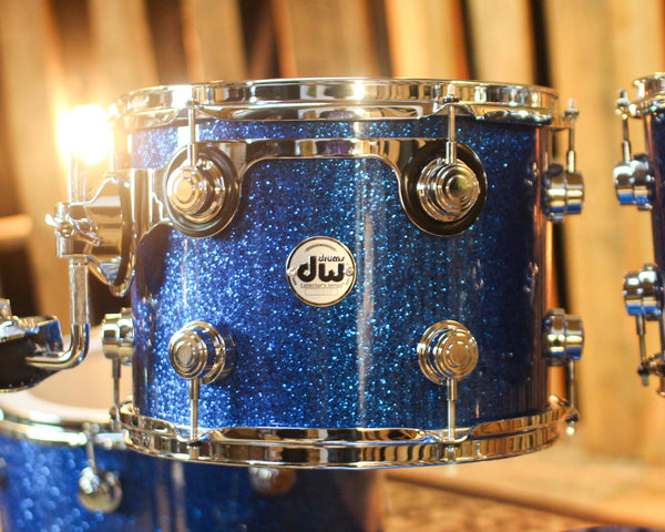 DW Collector's Maple SSC Blue Glass Drum Set - 22,10,12,16 - SO#1450662