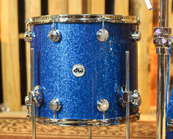 DW Collector's Maple SSC Blue Glass Drum Set - 22,10,12,16 - SO#1450662
