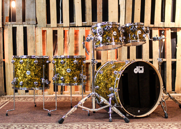 DW Collector's Maple SSC Gold Abalone Drum Set - 22,10,12,14,16 - SO#1382089