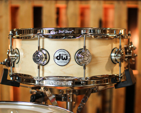 DW Collector's Maple SSC Natural Satin Oil Drum Set - 18,12,14,14sn - SO#1357437