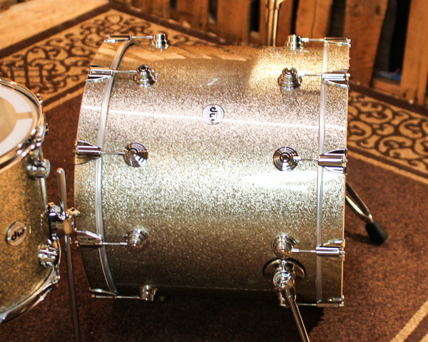 DW Collector's Maple SSC Nickel Sparkle Glass Drum Set - 22,10,12,14,16 - SO#1384268