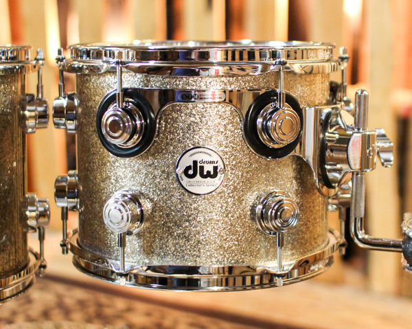 DW Collector's Maple SSC Nickel Sparkle Glass Drum Set - 22,10,12,14,16 - SO#1384268